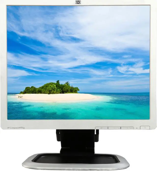 Alt view image 3 of 10 - HP 19" Active Matrix, TFT LCD SXGA LCD Monitor Grade B 5 ms D-Sub, DVI LA1951G
