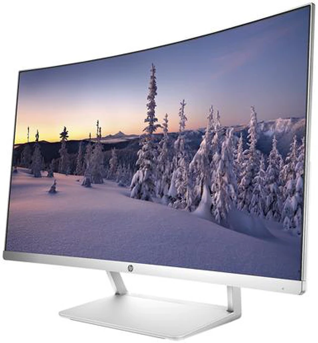 Refurbished: HP Z4N74AA Silver 27 Curved Display 27