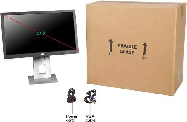 Alt view image 12 of 11 - HP EliteDisplay E222 22" (Actual size 21.5") Full HD 1920 x 1080 60Hz VGA HDMI DisplayPort Anti-Glare USB 2.0 HUB Widescreen Backlit LED IPS Monitor