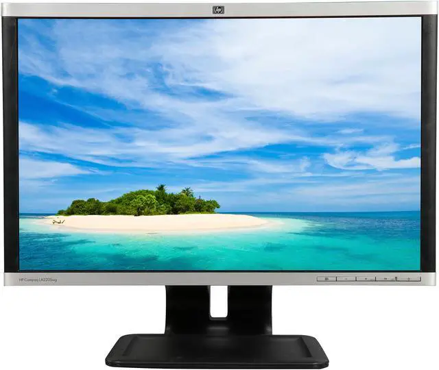 Alt view image 3 of 10 - HP 22" 60 Hz LCD Monitor D-Sub, DVI, DisplayPort Compaq LA2205WG