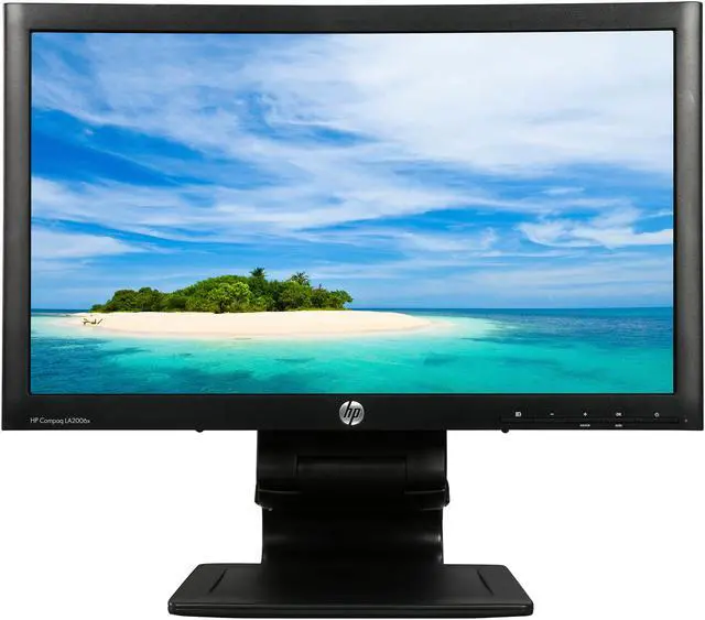 Alt view image 3 of 10 - HP 20" LCD Monitor 5 ms D-Sub, DVI, DisplayPort, USB Compaq LA2006x