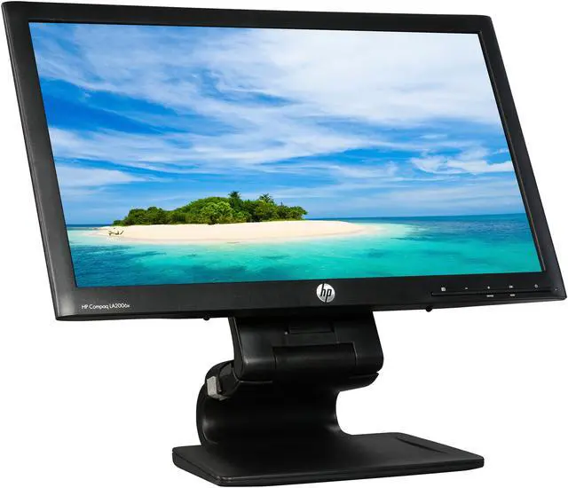 Alt view image 4 of 10 - HP 20" LCD Monitor 5 ms D-Sub, DVI, DisplayPort, USB Compaq LA2006x