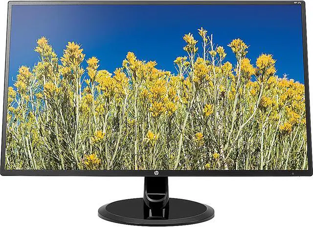 Main image of HP 27YH 27" Full HD 1920 x 1080 VGA HDMI DVI-D Low Blue Light HDCP Compatible Anti-Glare Backlit LED LCD Monitor