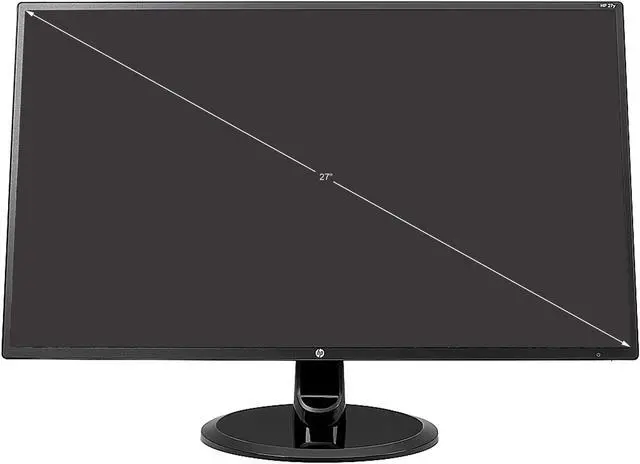 Alt view image 2 of 6 - HP 27YH 27" Full HD 1920 x 1080 VGA HDMI DVI-D Low Blue Light HDCP Compatible Anti-Glare Backlit LED LCD Monitor