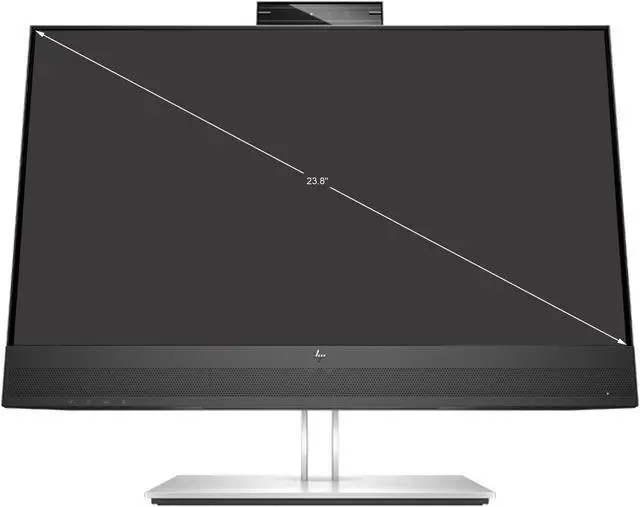 Alt view image 2 of 5 - HP 24" (23.8" Viewable) IPS FHD IPS Conferencing Monitor 5 ms GtG (with overdrive) D-Sub, HDMI, DisplayPort, USB Flat Panel E24mv G4