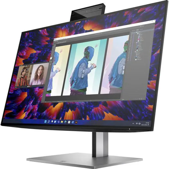Alt view image 2 of 6 - HP 24" Z24m G3 QHD 2K Monitor 4Q8N9AA#ABA