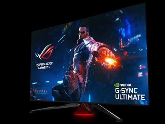 Alt view image 4 of 10 - ASUS ROG Swift PG65UQ 65" (Actual size 64.5") HDR Gaming Monitor 144Hz 4K (3840 x 2160) G-Sync Ultimate Eye Care DisplayPort HDMI USB Aura Sync HDR10 DisplayHDR1000 UHD Premium