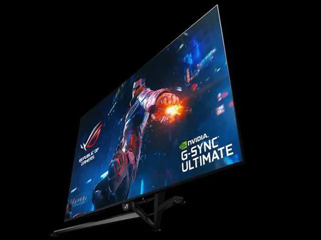 Alt view image 6 of 10 - ASUS ROG Swift PG65UQ 65" (Actual size 64.5") HDR Gaming Monitor 144Hz 4K (3840 x 2160) G-Sync Ultimate Eye Care DisplayPort HDMI USB Aura Sync HDR10 DisplayHDR1000 UHD Premium