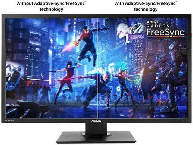 Alt view image 4 of 7 - ASUS VP28UQGL Gaming Monitor - 28", 3840 x 2160 4K, 1ms, Adaptive-Sync / FreeSync, Flicker Free, Blue Light Filter, Ergonomic Design