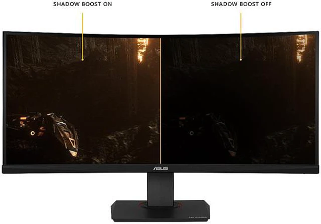 Alt view image 6 of 9 - ASUS TUF Gaming VG35VQ Curved Gaming Monitor 35" WQHD (3440 x 1440), 100Hz, Extreme Low Motion Blur, Adaptive-Sync, 1ms (MPRT)