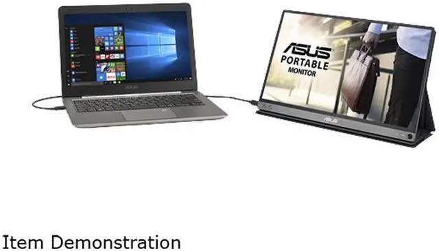 Alt view image 6 of 7 - ASUS ZenScreen MB16ACM 15.6" Full HD 1920 x 1080 USB Type-C Portable USB Monitor, Hybrid Signal Solution, USB Type-C, Flicker Free, Blue Light Filter, Anti-glare Surface