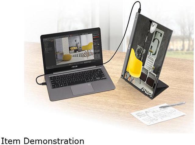 Alt view image 5 of 6 - ASUS ZenScreen MB16ACE 15.6" Full HD 1920 x 1080 IPS USB Type-C Portable USB Monitor, Hybrid Signal Solution, USB Type-C, Flicker Free, Blue Light Filter, Anti-glare Surface