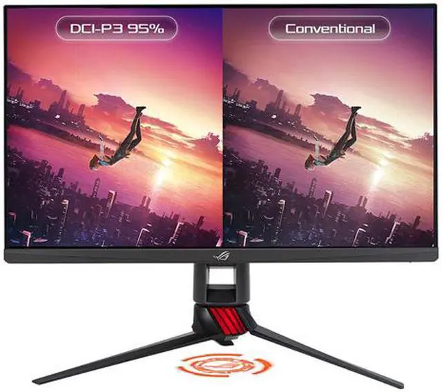 Alt view image 4 of 7 - ASUS ROG Strix XG279Q 27" WQHD 2560 x 1440 (2K) 1ms (GTG) 170Hz (Overclocking) 2 x HDMI, DisplayPort G-Sync Compatible Built-in Speakers DisplayHDR 400 Frameless Design LED Backlit Height Adjustable IPS Gaming Monitor