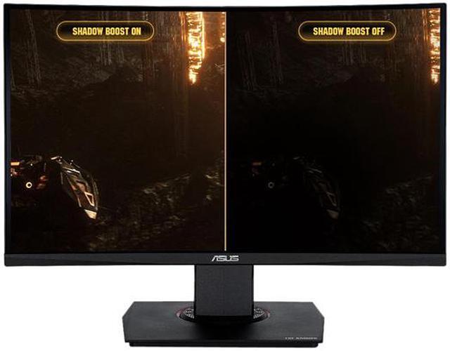Alt view image 2 of 7 - ASUS TUF Gaming VG24VQ 24" (23.6" Viewable) Full HD 1920 x 1080 1ms MPRT 144Hz 2 x HDMI, DisplayPort AMD FreeSync Asus Eye Care with Ultra Low-Blue Light & Flicker-Free Backlit LED Height Adjustable Curved Gaming Monitor