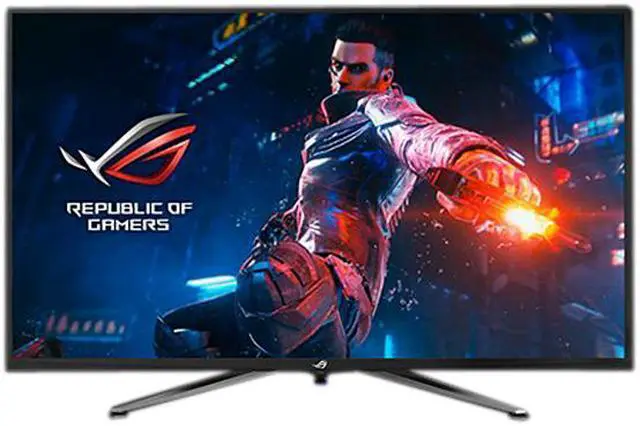Alt view image 3 of 13 - ASUS ROG Swift PG43UQ 43" UHD 3840 x 2160 (4K) 1 ms (MPRT) 144 Hz 2xHDMI, 2xDisplayPort, USB, G-SYNC Compatible, DSC, DisplayHDR 1000, DCI-P3 90%, Adaptive Sync, Shadow Boost, Built-in Speakers Gaming Monitor