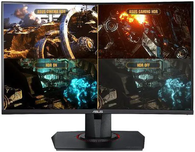 Alt view image 5 of 8 - ASUS TUF GAMING VG27WQ 27" WQHD 2560 x 1440 (2K) 1ms (MPRT) 165Hz (Max) HDMI, DisplayPort FreeSync DisplayHDR 400 Built-in Speakers Height Adjustable Curved Gaming Monitor