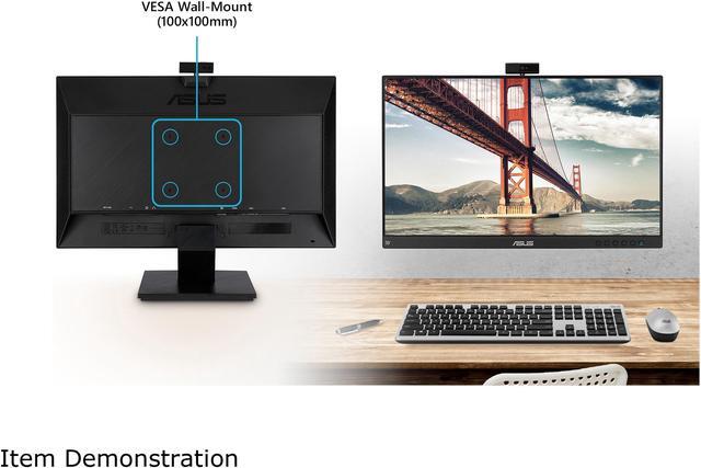 Alt view image 13 of 15 - ASUS BE24EQK 23.8" Full HD 1920 x 1080 5 ms (GTG) D-Sub, HDMI, DisplayPort Business Monitor, Frameless, Built-in Adjustable 2MP Webcam, Mic Array, Stereo Speaker, Video Conference