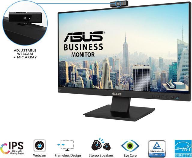 Alt view image 6 of 15 - ASUS BE24EQK 23.8" Full HD 1920 x 1080 5 ms (GTG) D-Sub, HDMI, DisplayPort Business Monitor, Frameless, Built-in Adjustable 2MP Webcam, Mic Array, Stereo Speaker, Video Conference