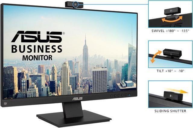 Alt view image 7 of 15 - ASUS BE24EQK 23.8" Full HD 1920 x 1080 5 ms (GTG) D-Sub, HDMI, DisplayPort Business Monitor, Frameless, Built-in Adjustable 2MP Webcam, Mic Array, Stereo Speaker, Video Conference