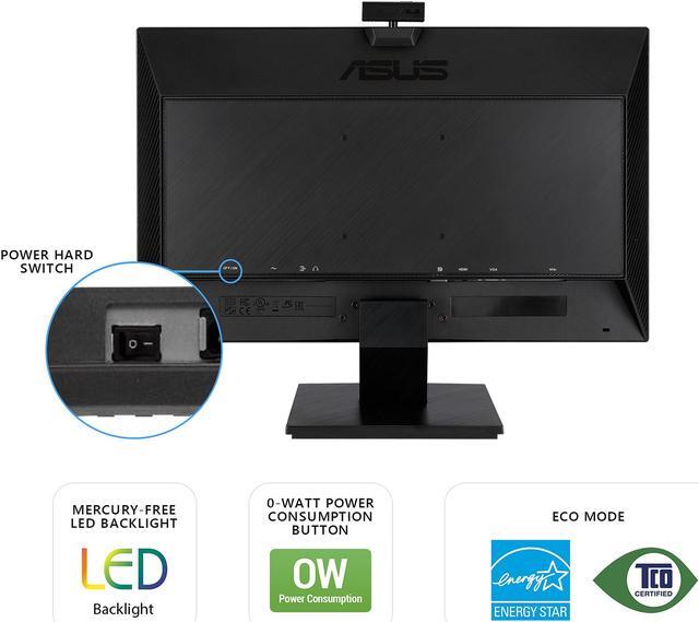 Alt view image 12 of 15 - ASUS BE24EQK 23.8" Full HD 1920 x 1080 5 ms (GTG) D-Sub, HDMI, DisplayPort Business Monitor, Frameless, Built-in Adjustable 2MP Webcam, Mic Array, Stereo Speaker, Video Conference