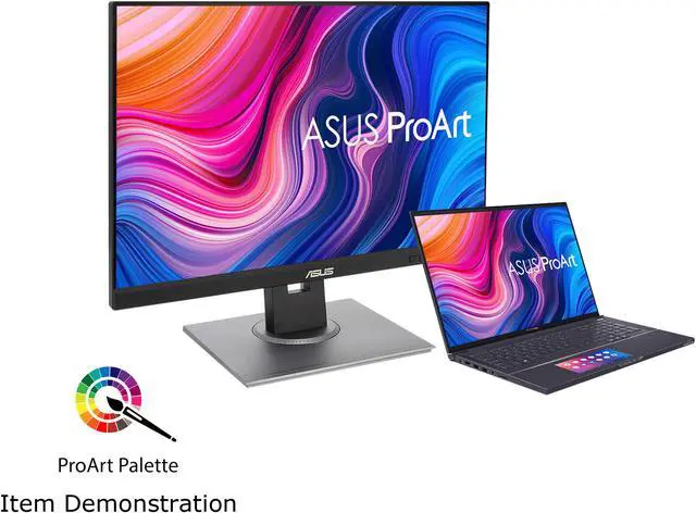 Alt view image 15 of 14 - ASUS ProArt Display PA248QV 24" WUXGA 1920 x 1200 16:10 Professional Monitor, 100% sRGB/Rec.709 Delta E < 2, IPS, DisplayPort HDMI D-Sub, Calman Verified, Eye Care, Anti-glare, Tilt Pivot Swivel Height Adjustable