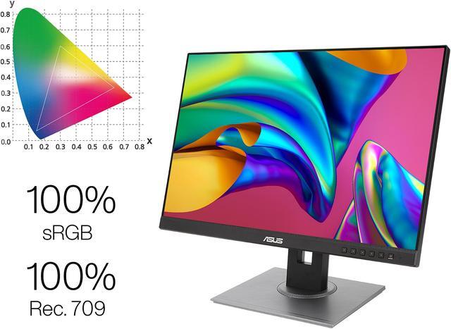 Alt view image 9 of 14 - ASUS ProArt Display PA248QV 24" WUXGA 1920 x 1200 16:10 Professional Monitor, 100% sRGB/Rec.709 Delta E < 2, IPS, DisplayPort HDMI D-Sub, Calman Verified, Eye Care, Anti-glare, Tilt Pivot Swivel Height Adjustable