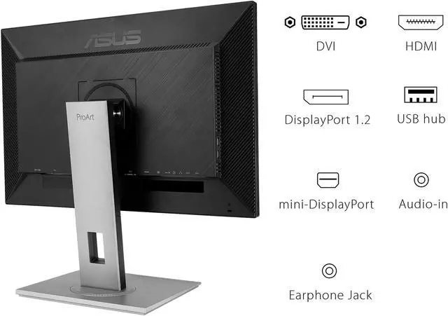 Alt view image 11 of 15 - ASUS ProArt Display 27" 1440P Monitor (PA278QV) - QHD (2560 x 1440), 100% sRGB/Rec. 709 Delta E < 2, IPS, DisplayPort HDMI DVI-D Mini DP, Calman Verified, Eye Care, Tilt, Pivot, Swivel, Height Adjustable