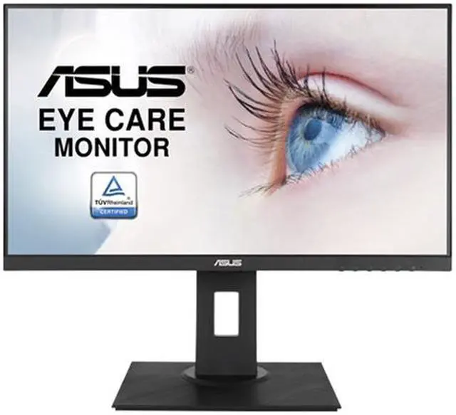 Alt view image 3 of 7 - ASUS VA24DQLB 24" (23.8" Viewable) Monitor, 1080P Full HD, 75Hz, IPS, Adaptive-Sync, Eye Care, HDMI DisplayPort VGA USB Hub, Frameless, Height Adjustable, VESA Wall Mountable