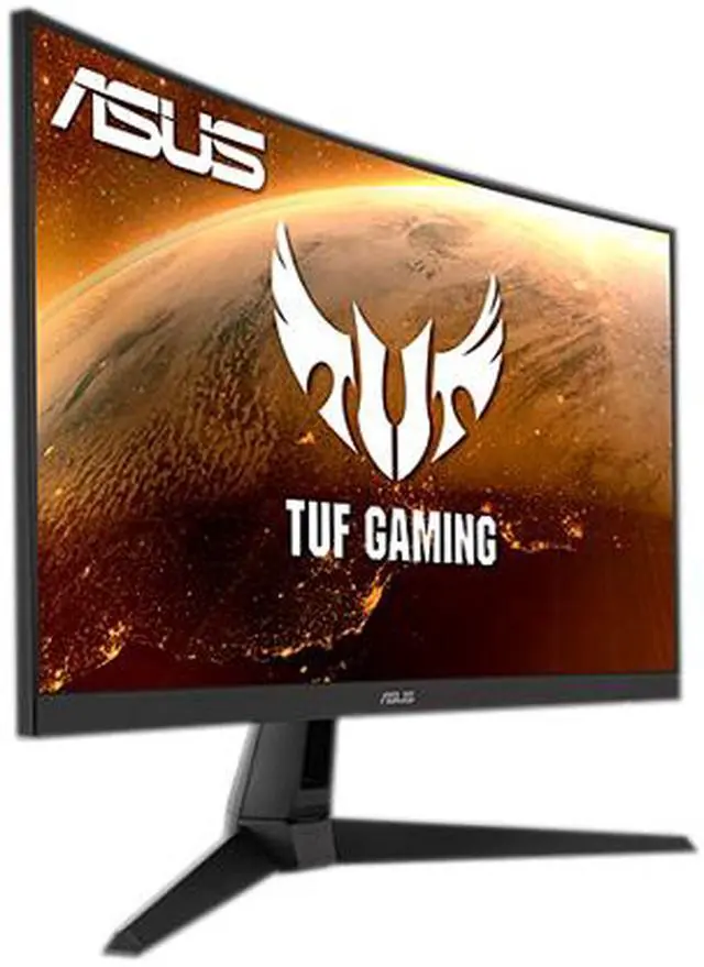 Alt view image 6 of 9 - ASUS TUF Gaming 27" 1440P HDR Curved Monitor (VG27WQ1B) - QHD (2560 x 1440), 165Hz (Supports 144Hz), 1ms, Extreme Low Motion Blur, Speaker, FreeSync Premium, VESA Mountable, DisplayPort, HDMI, Black