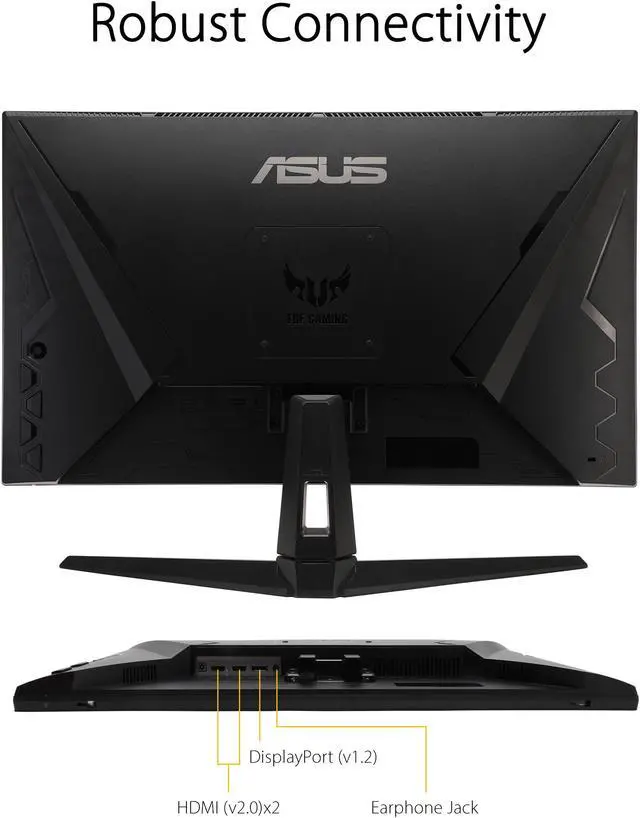 Alt view image 17 of 18 - ASUS TUF Gaming 27" 1440P HDR Monitor (VG27AQ1A) - QHD (2560 x 1440), IPS, 170Hz (Supports 144Hz), 1ms, Extreme Low Motion Blur, Speaker, NVIDIA G-SYNC Compatible, VESA Mountable, DisplayPort, HDMI