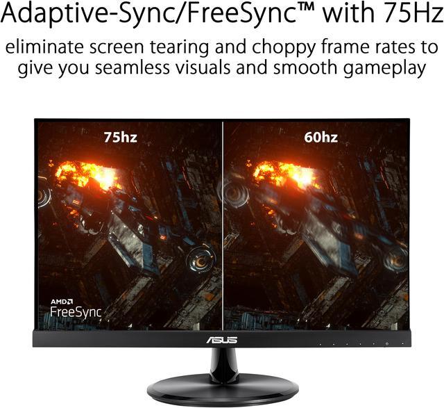 Alt view image 11 of 15 - ASUS VP229Q 22" (21.5" Viewable) 1080P Full HD, 75Hz, IPS, FreeSync Adaptive-Sync, Eye Care, HDMI DisplayPort VGA, Frameless, VESA Wall Mountable Monitor