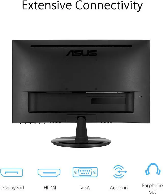 Alt view image 14 of 15 - ASUS VP229Q 22" (21.5" Viewable) 1080P Full HD, 75Hz, IPS, FreeSync Adaptive-Sync, Eye Care, HDMI DisplayPort VGA, Frameless, VESA Wall Mountable Monitor