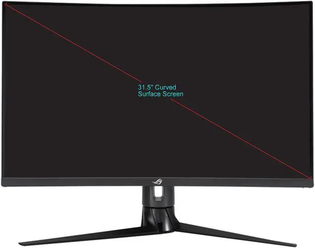 Alt view image 2 of 7 - ASUS 32" 170Hz WQHD 1440P 1ms Curved Gaming Monitor FreeSync Premium Pro Extreme Low Motion Blur Sync, HDMI DisplayPort USB 3.0 Type C, 125% sRGB DisplayHDR 400 ROG Strix XG32VC (31.5" Viewable)