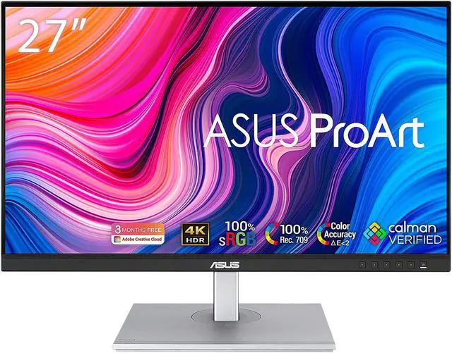 Alt view image 7 of 16 - ASUS ProArt Display PA279CV 27" 4K HDR UHD (3840 x 2160) Monitor, IPS, 100% sRGB/Rec. 709, Delta E < 2, USB-C DisplayPort HDMI USB Hub, Calman Verified, Eye Care, Tilt Pivot Swivel Height Adjustable