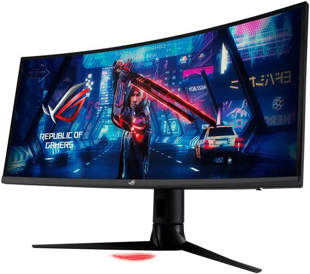 Alt view image 10 of 14 - ASUS ROG Strix 34" XG349C UWQHD 3440 x 1440 180Hz (OC) 1ms (GTG) Extreme Low Motion Blur Sync, 135% sRGB, G-Sync Compatible, DisplayHDR 400, USB-C, DisplayPort, HDMI Gaming Monitor