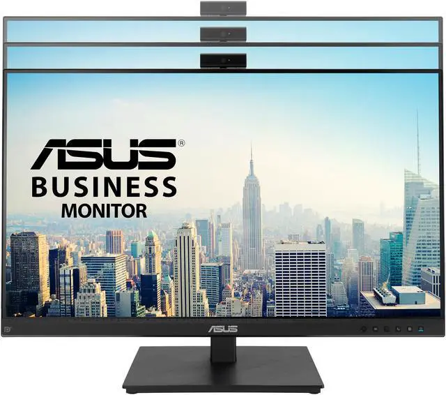Alt view image 7 of 12 - ASUS 27" BE279QSK 1080P Full HD IPS Built-in Adjustable 2MP Webcam, Mic Array, Speakers, Eye Care, Wall Mountable, Frameless, HDMI, DisplayPort, VGA, Height Adjustable Video Conference Monitor
