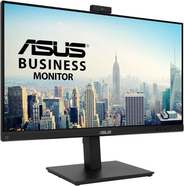 Alt view image 4 of 12 - ASUS 27" BE279QSK 1080P Full HD IPS Built-in Adjustable 2MP Webcam, Mic Array, Speakers, Eye Care, Wall Mountable, Frameless, HDMI, DisplayPort, VGA, Height Adjustable Video Conference Monitor