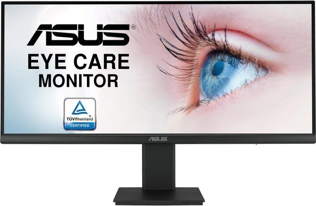 ASUS 29" 1080P Ultrawide HDR Monitor (VP299CL) (2560 x 1080), IPS, 75Hz, 1ms, USB-C w/ 15W Power Delivery, FreeSync, Eye Care Plus, HDR10, VESA Mountable, HDMI, DisplayPort, Height Adjustable LCD /