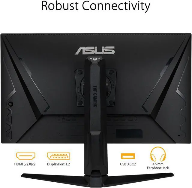 Alt view image 6 of 7 - ASUS TUF Gaming 32" 1440P Gaming Monitor (VG32AQL1A) - QHD (2560 x 1440), IPS, 170Hz, 1ms, Extreme Low Motion Blur Sync, FreeSync Premium, 99% DCI-P3, DisplayPort, HDMI, USB Hub, DisplayHDR 400