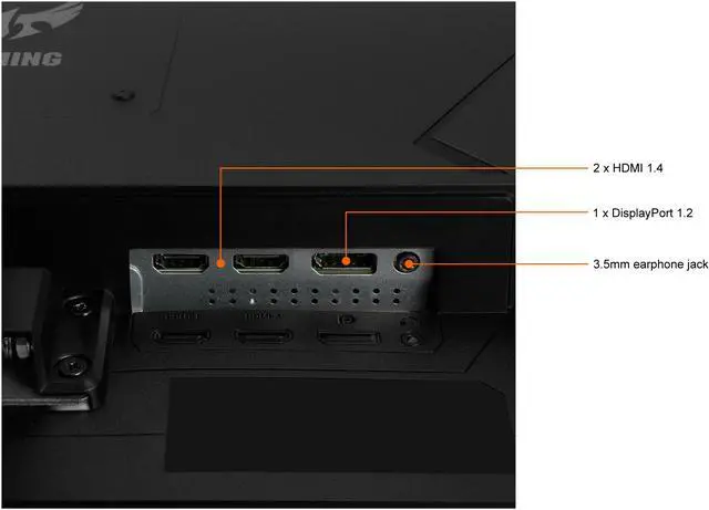 Alt view image 9 of 9 - ASUS TUF Gaming 27" 1080P Gaming Monitor (VG277Q1A) - Full HD, 165Hz (Supports 144Hz), 1ms, Extreme Low Motion Blur, FreeSync Premium, Shadow Boost, Eye Care, HDMI, DisplayPort, Tilt Adjustable