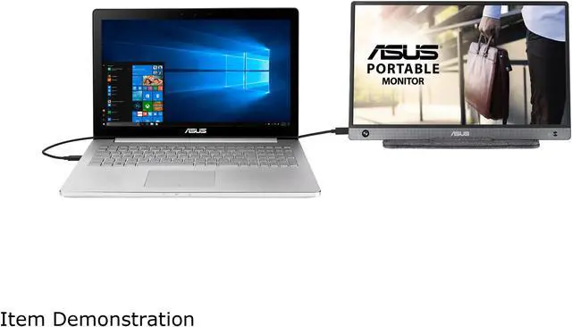Alt view image 15 of 17 - ASUS ZenScreen 15.6" 1080P Portable USB Monitor (MB16AH) - Full HD, IPS, USB Type-C, Speakers, Micro-HDMI, Flicker Free, Blue Light Filter, Tripod Mountable, Anti-glare Surface, Protective Sleeve