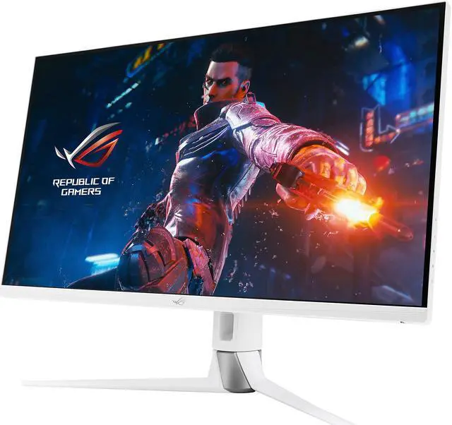 Alt view image 4 of 11 - ASUS ROG Swift 32" 1440P Gaming Monitor (PG329Q-W) - White, QHD (2560 x 1440), Fast IPS, 175Hz, 1ms, Extreme Low Motion Blur Sync, G-Sync Compatible, Eye Care, DisplayPort, HDMI, USB, DisplayHDR600