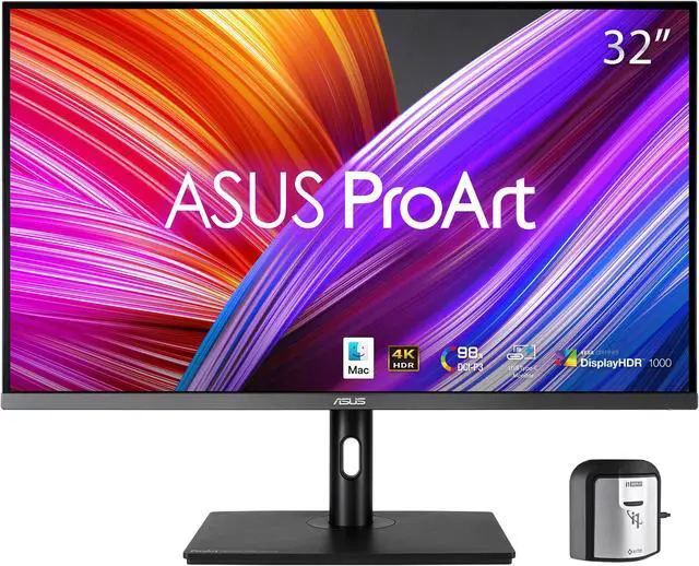 Alt view image 2 of 19 - ASUS ProArt Display 32" 4K HDR Mini LED Monitor (PA32UCR-K) - IPS, UHD (3840 x 2160), 1000nits, Delta E < 1, 98% DCI-P3, 99.5% Adobe RGB, Calman Ready, USB-C, DisplayPort, HDMI, X-rite i1 Calibrator
