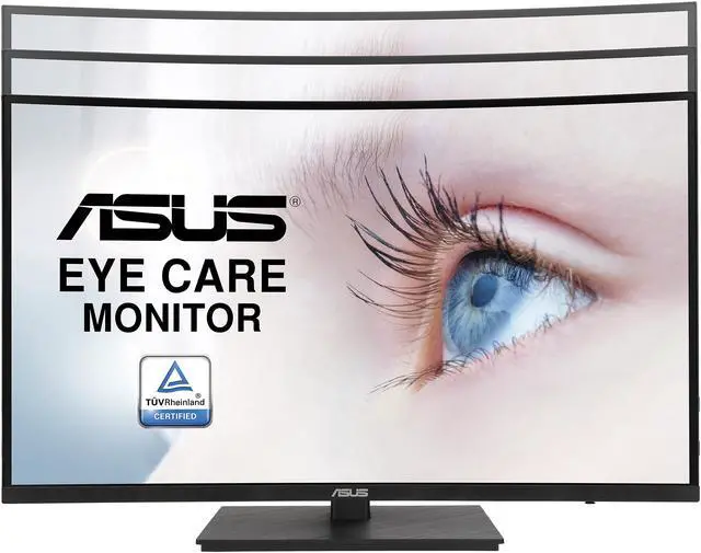 Alt view image 6 of 13 - ASUS 27" 1080P Curved Monitor (VA27VQSE) - Full HD, 75Hz, 1ms, Adaptive-Sync/FreeSync, Low Blue Light, Flicker Free, VESA Mountable, Frameless, HDMI, DisplayPort, HDR10, Height Adjustable