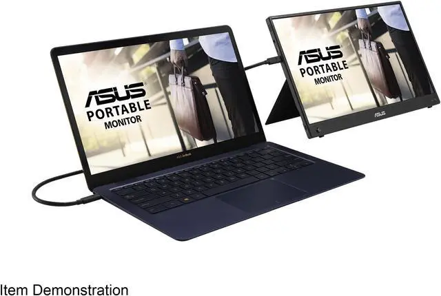 Alt view image 10 of 11 - ASUS ZenScreen Go 15.6" 1080P Wireless Portable Monitor (MB16AWP) - Full HD, IPS, Built-in battery, Eye Care, USB Type-C, Anti-glare, Tripod socket, Supports iOS, Android, Win11, Mini HDMI