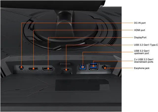 Alt view image 12 of 12 - ASUS ROG Strix 24.5" 1080P HDR Gaming Monitor (XG259CM) - Full HD, Fast IPS, 240Hz, 1ms, Extreme Low Motion Blur Sync, G-Sync Compatible, KVM Support, Tripod Socket for Webcam, USB Type-C, DisplayPort