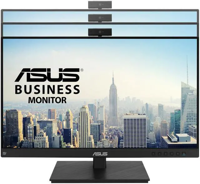 Alt view image 4 of 11 - ASUS 23.8" 1080P Video Conferencing Monitor (BE24EQSK) - Full HD, IPS, Built-in Adjustable 2MP Webcam, AI Noise-canceling Mic, Speakers, Eye Care, DisplayPort, HDMI, Wall Mountable, Height Adjustable