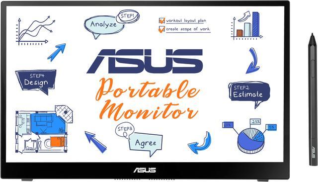 ASUS ZenScreen Ink 14 1080P Portable Touchscreen Monitor (MB14AHD) - Full  HD, IPS, 10-point Touch, Stylus Pen (MPP 2.0 Supported), Eye Care, USB  Type-C, Micro HDMI, Kickstand, Tripod Socket 