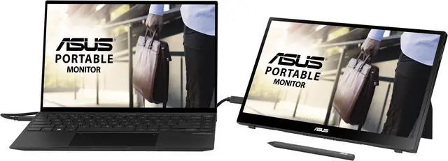 Alt view image 5 of 8 - ASUS ZenScreen Ink 14" 1080P Portable Touchscreen Monitor (MB14AHD) - Full HD, IPS, 10-point Touch, Stylus Pen (MPP 2.0 Supported), Eye Care, USB Type-C, Micro HDMI, Kickstand, Tripod Socket
