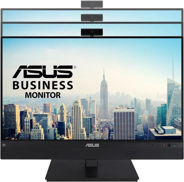 Alt view image 5 of 10 - ASUS 23.8” 1080P Video Conferencing Monitor (BE24ECSNK) - Full HD, IPS, Built-in Adjustable 2MP Webcam, AI Noise-canceling Mic, Eye Care, USB-C Docking, RJ45, Height Adjustable, HDMI, Zoom Certified